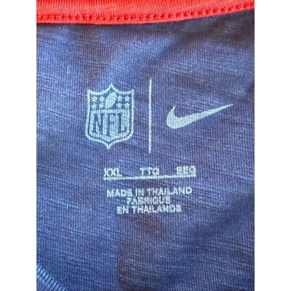 Nike Houston Texans Long-Sleeve Shirt (NFL Team Apparel, Navy/Red, XXL) - Picture 9 of 10